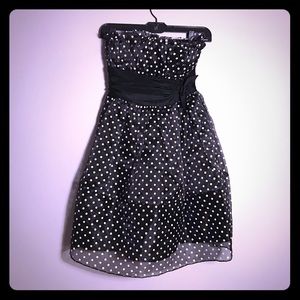 Betsey Johnson Strapless Polka dot dress